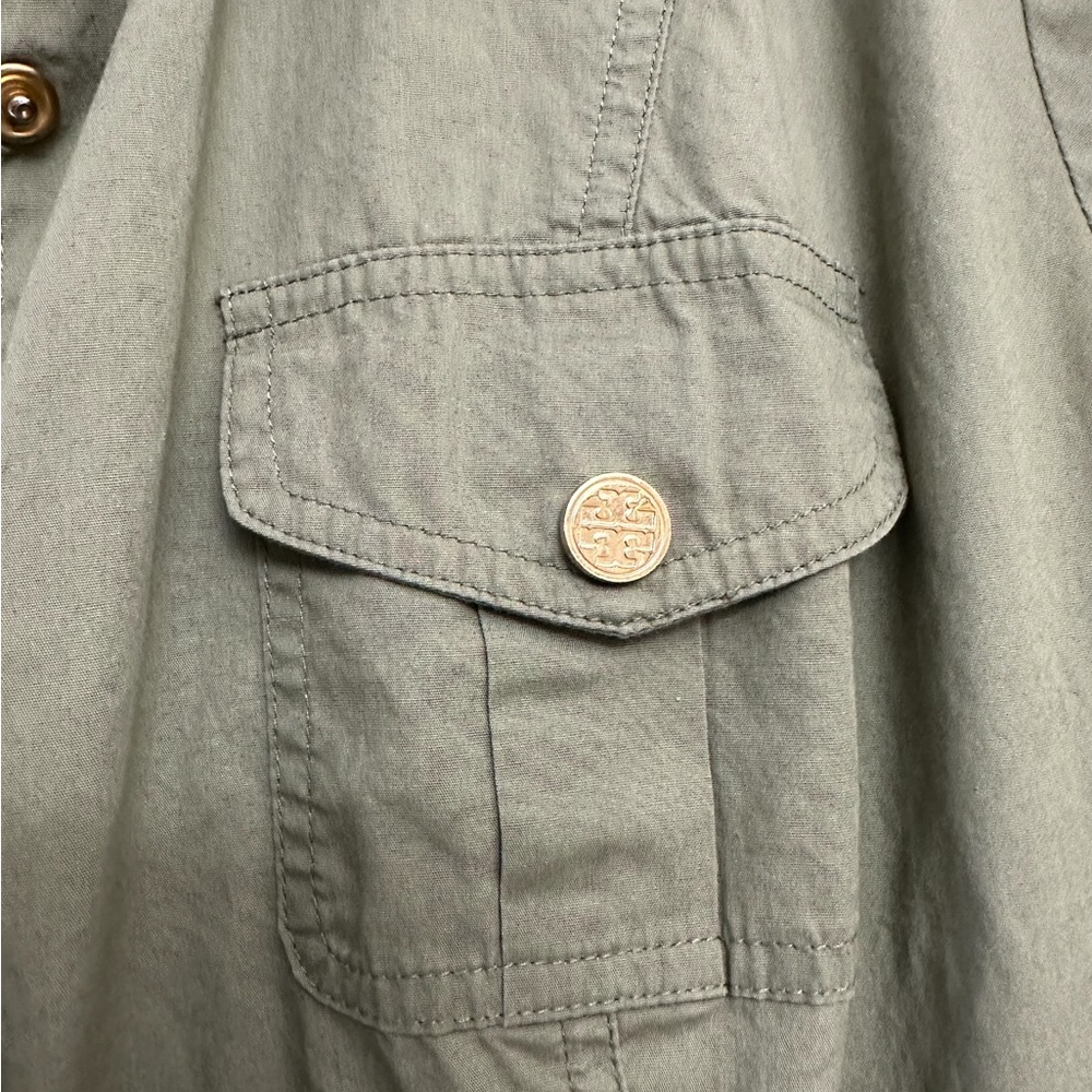 Tory Burch Olive Green Midi Dress - Picture 3 of 6